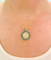 Turquoise Big Sun Necklace
