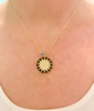 Black Big Sun Necklace