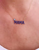 Navy MAMA Necklace