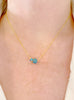 Turquoise Round Ball Necklace
