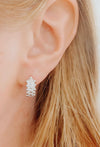 Bubble Huggie Hoop Earrings