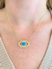 Medium Eye with Lashes Necklace