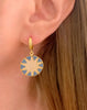Turquoise Mini Sun Earrings