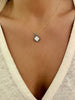 Turquoise Mother of Pearl Clover Necklace