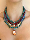 Green, Ruby & Blue Milano Necklace