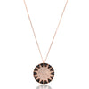 Black Big Sun Necklace