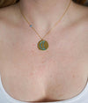 Turquoise Moon Medallion Necklace