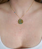 Turquoise Moon Medallion Necklace