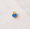 Blue Mini Enamel Heart Charm