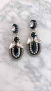 Black & Silver Kelly Earrings