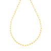 18K Yellow Gold Vermeil Sterling Silver Long Link Chain