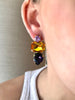 Amber & Purple Mackenzie Earrings