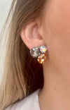 Grey & Pink Nadine Stud Earrings