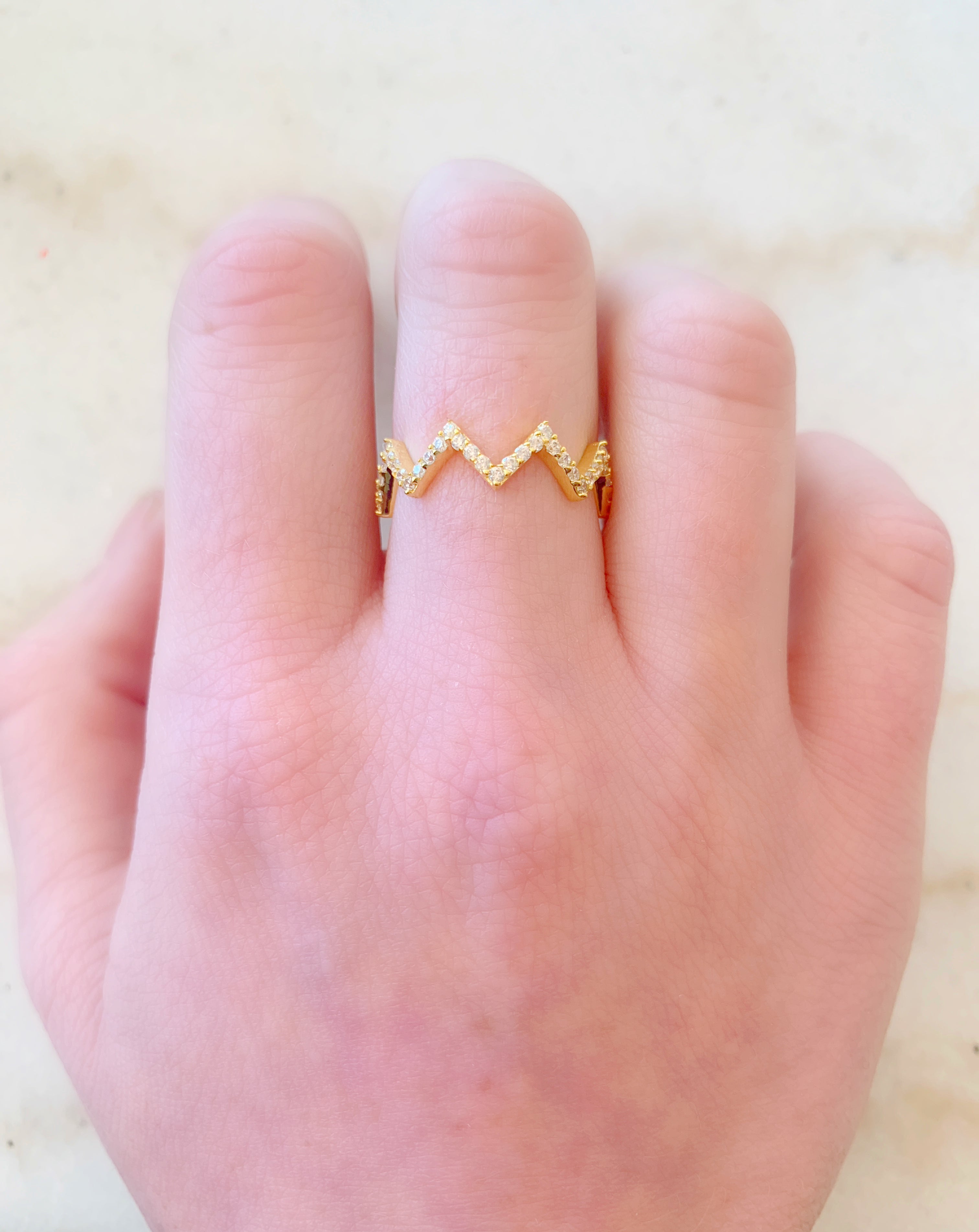 Zig zag ring design sale