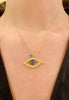 Rainbow Center Angel Eye Necklace