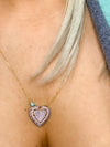 Pink Double Heart Necklace