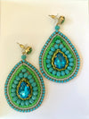 Turquoise & Green Anna Earrings