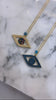 Rainbow Center Angel Eye Necklace