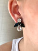 Clear & Black Alessia Earrings