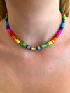 Rainbow Mini Joy Natural Stone Necklace