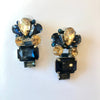 Navy & Taupe Aurora Earrings