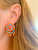 Coral & Turquoise Sue Earrings