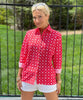 The Boyfriend Shirt in Red Nautical