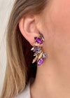 Purple Polar Moon Earrings