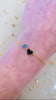 Black Mini Enamel Heart Bracelet